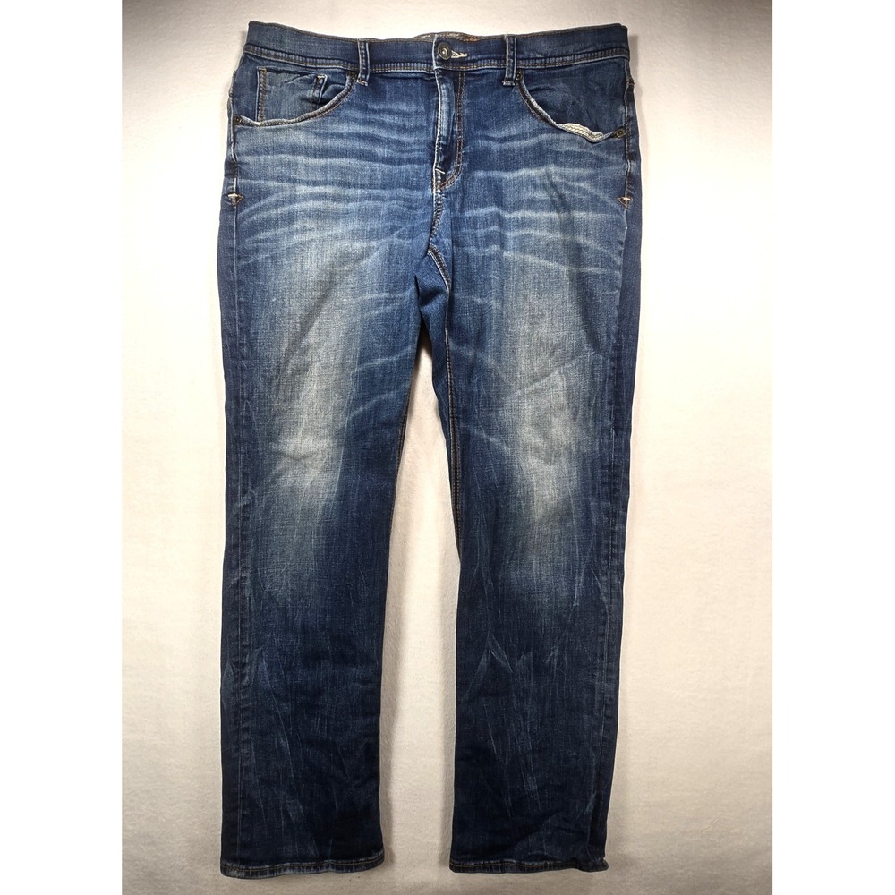 BKE Nolan Straight Leg Jeans Mens 38R Medium Wash Denim Blue Pants